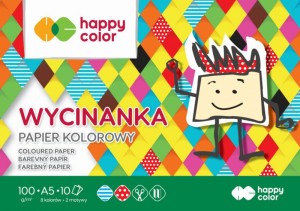 BLOK WYCINANKA A5 10ARK.100GR.HAPPY COLOR