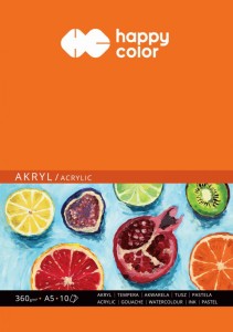 BLOK DO AKRYLU ART.A5 10ARK.360GR.HAPPY COLOR