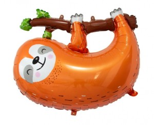 BALON FOLIOWY LENIWIEC 79CM. BRĄZOWY