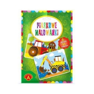 PIASKOWE MALOWANKI - KOPARKA , TRAKTOR