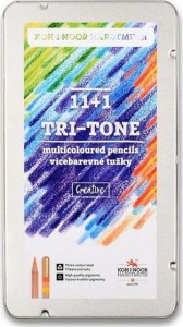 KIN KREDKI NATUR 3442 TRI-TONE TRÓJKOLOROWE 11+1 K