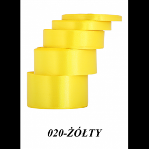 Wstążka satynowa 38mm/32mb żółta