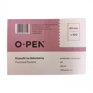 OBWOLUTA (KOSZULKA) NA DOKUMENTY MATOWA A4 /100szt/