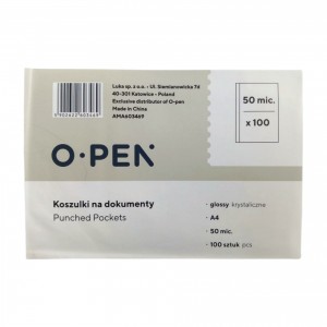 OBWOLUTA (KOSZULKA) NA DOKUMENTY KRYSTALICZNA A4 /100szt/