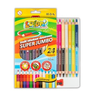 PENMATE KOLORI PREM.KREDKI OŁÓWK.TRÓJK.JUMBO 12szt