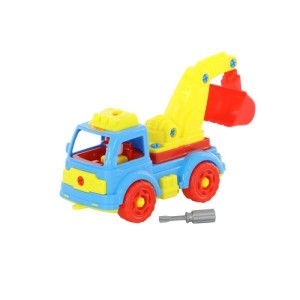 KLOCKI TRANSPORT SAMOCHÓD KOPARKA /