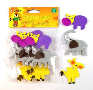 ART.KREATYWNY NAKLEJKA Z PIANKI 3D OCZKA