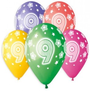 BALONY PREMIUM HEL Z NADRUKIEM 9 13" /5/