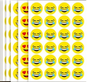 EMOTYKIETY ETYKIETY SAMOP.A4 ŻÓŁTE KÓŁKA 40MM /25/