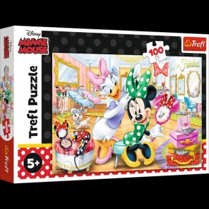 PUZZLE 100 - Minnie w salonie kosmetycznym