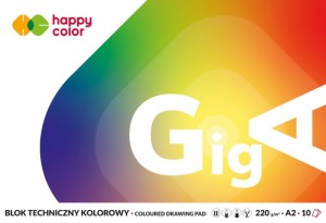 BLOK TECHNICZNY GigA KOLOR A2 15K.220GR. H.COLOR