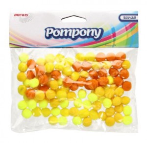 POMPONY POM15 ŻÓŁTE 10mm