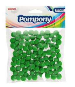 POMPONY POM18 ZIELONE