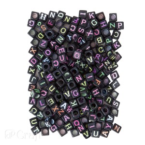 KORALIKI 124SZT.LITERKI NEON