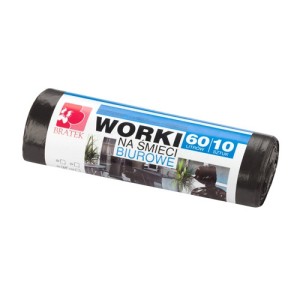 WORKI NA ŚMIECI 60L.CZERWONE 10SZT.