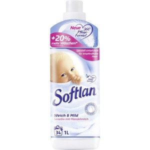 SOFTLAN PŁYN DO PŁUKANIA 1L SENSITIVE BIAŁY