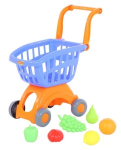 WÓZEK DO SKLEPU MINI + ZESTAW ZAKUPOWY NR3 6EL/