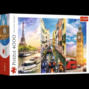 PUZZLE "4000 - Wycieczka po Europie"