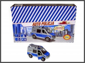 VAN POLICJA 11CM Z GŁOSEM DB 11005