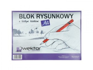 BLOK RYSUNKOWY A4 BIAŁY