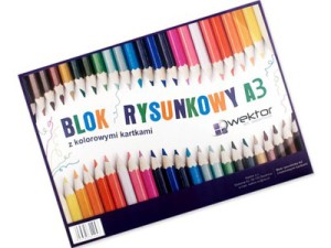 BLOK RYSUNKOWY A3 KOLOR