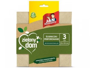 ZIELONY DOM ŚCIERECZKI PERFOROWANE 3szt.JN