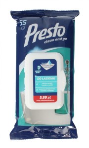 PRESTO CHUSTECZKI CLEAN ŁAZIENKA 55szt.
