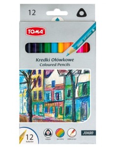 KREDKI OŁÓWKOWE JUMBO 12KOL.TRÓJKĄTNE