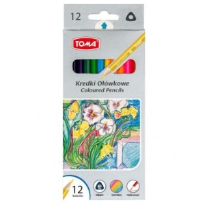 KREDKI OŁÓWKOWE 12KOL.TRÓJKĄTNE