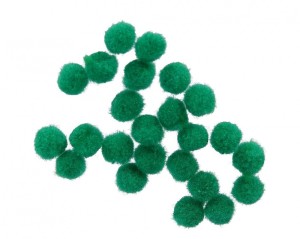 Pompony 2000 szt. c.zielone 1cm