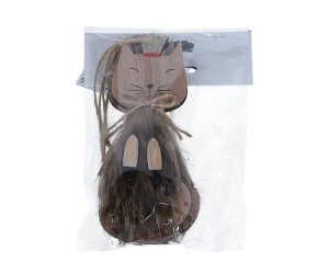 ZAWIESZKI KOTKI W FUTERKU Z KORONĄ 15CM/5CM