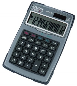 KALKULATOR CITIZEN WODOODP. WR-3000 12-POZ.SZARY