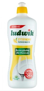 PŁYN DO NACZYŃ LUDWIK 900ML.CYTRYNOWY