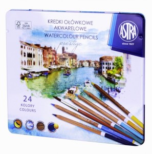 KREDKI AKWARELOWE Z DREW.CEDR.ASTRA PRESTIGE 24KOL