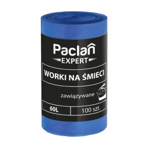 PACLAN WORKI NA ŚMIECI 60L.100szt.
