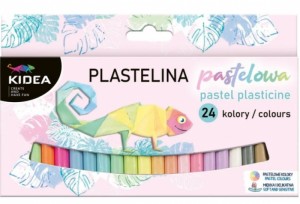 PLASTELINA PASTELOWA 24 KOLORY KIDEA