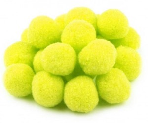 POMPONY POM39 SUPER PUSZYSTE ŻÓŁTE