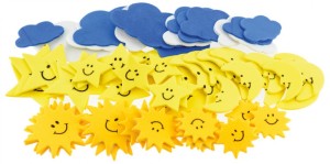 NAKLEJI Z PIANKI PVC04 POGODA 56szt.