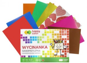 BLOK WYCINANKA SAMOPRZYLEPNA A5 8ARK.HAPPY COLOR