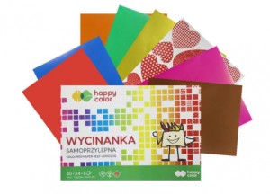 BLOK WYCINANKA SAMOPRZYLEPNA A4 8ARK.HAPPY COLOR