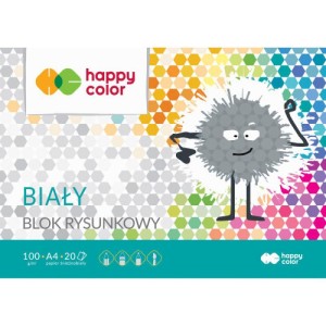 BLOK RYSUNKOWY A4 100g 20k BIAŁY HAP.COL.