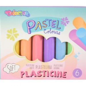 PLASTELINA 6KOL.PASTELOWA COLORINO