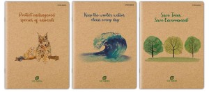 ZESZYT A4 60K.KRATKA GREEN MIX