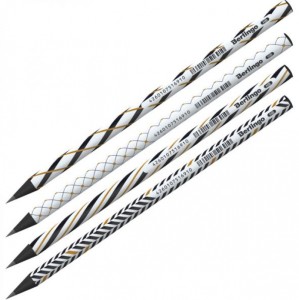 BERLINGO OŁÓWEK Z CZARNEGO DREWNA "VORTEX" HB