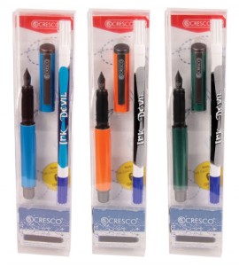 PIÓRO + WYMAZYWACZ GO PEN METALIC + NABOJE 6SZT.