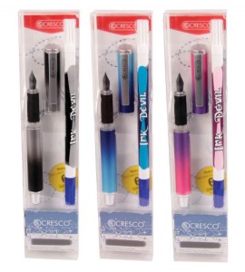 PIÓRO + WYMAZYWACZ GO PEN RAINBOW + NABOJE 6SZT.