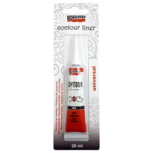 PENTART KONTURÓWKA 20ml CZERWONA 11032