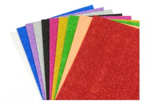 GĄBKA A4 BROKAT 2MM SAMOPRZYLEPNA /10/ MIX