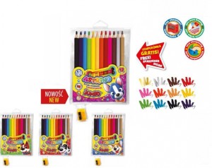 KREDKI OŁÓWKOWE ASTRINO OKR.JUMBO 12KOL.DR.+TEMP.
