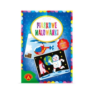 PIASKOWE MALOWANKI - ASTRONAUTA , HELIKOPTER /.=